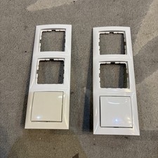 Berker S.1 Polarweiß glänzend Schuko Wechsel Kreuz Schalter Wippe Rahmen 3fach