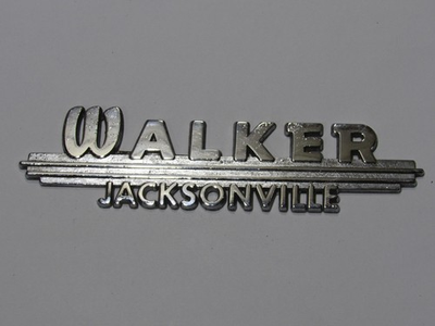#ad #ad VTG Walker Ford Jacksonville Florida Metal Dealership Badge Emblem Tag FL Gas $37.55