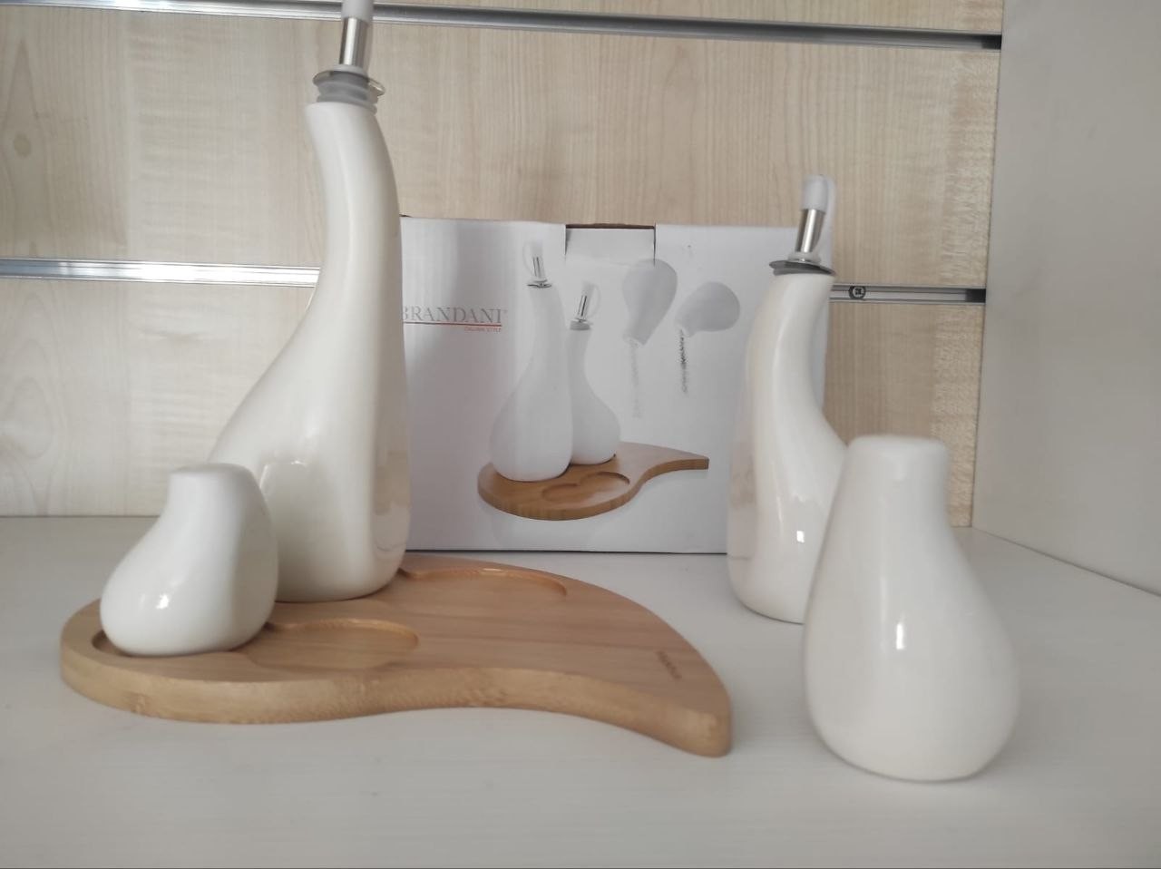 Brandani Olio Aceto Sale E Pepe Ceramica idea regalo — foto 2