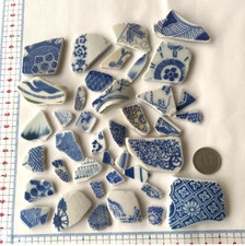 sea glass from japan pottery  small to medium