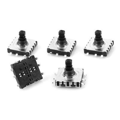 5Pcs 6 Pin 5 Way Momentary Square Surface Mounted Device SMT Tactile Tact Switch