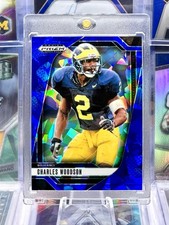 2025 Prizm Blue Cracked Ice /149 COLOR MATCH Charles Woodson Michigan Wolverines