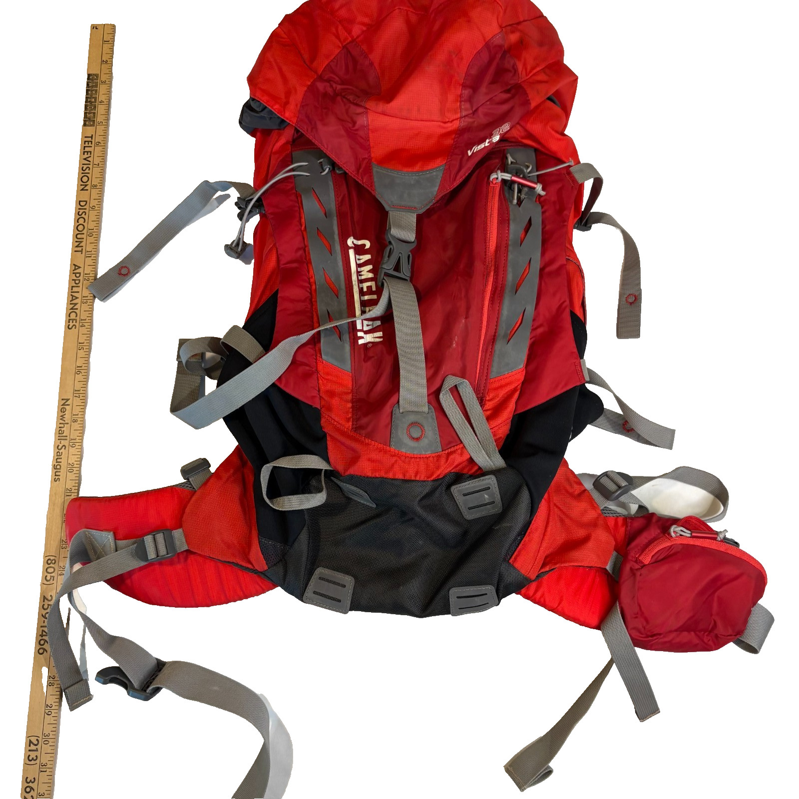 CamelBak Vantage 35L Hydration Backpack Red Hiking Pack Frame Support Outdoor