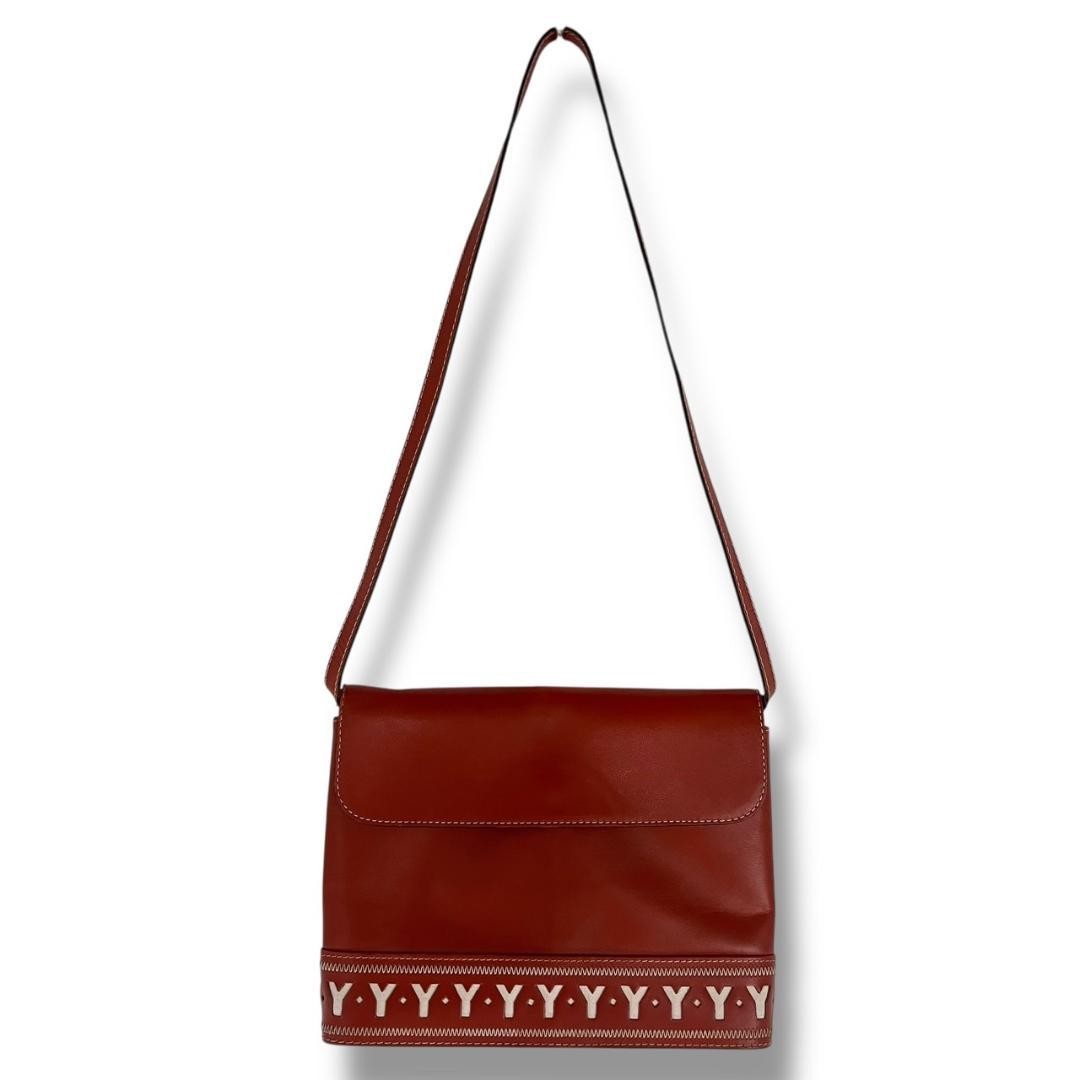 Borsa a tracolla Yves Saint Laurent YSL 2 vie pelle marrone autentica F06221966