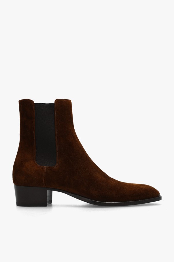Saint Laurent - Men - Wyatt Chelsea boots - Brown 250290₽
