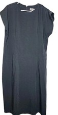 Vintage Michael Blake size 20 Women's Black Sleeveless Basic Dress USA (D5)