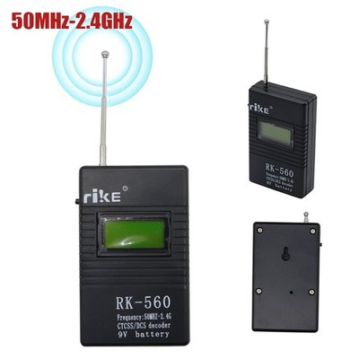 RK-560 Frequency Counter Meter 50MHz-2.4GHz Tester for Two Way Radio CTCSS DCS