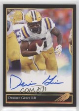 2018 Leaf Ultimate Draft 92 Black Gold Spectrum 3/10 Derrius Guice Auto ni4