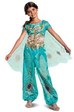 Aladdin Live Action Movie Princess Jasmine Teal Classic Child Costume