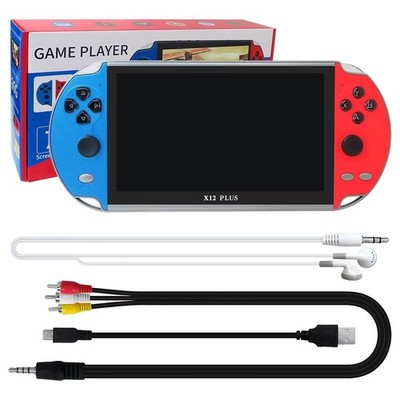 X12 Plus 7-inch HD Screen Handheld Video Game Console MP5 10000+ Free Games