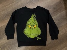 Grinch Youth Crew Neck Fleece Crew Neck Sweatshirt Size XS