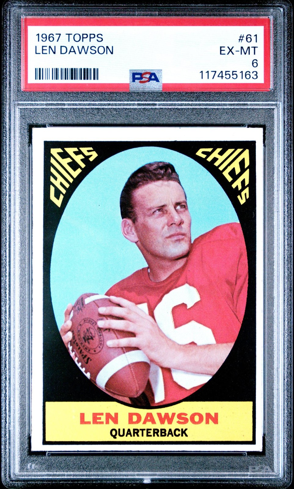 1967 Topps Len Dawson #61 PSA 6