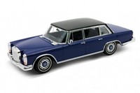 Welly 24121 Mercedes Benz 600 (W100) Blau 1963 MaßStab 1:24 Modellauto