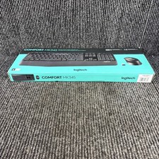 Logitech MK345 Wireless Keyboard and Mouse Combo with Palm Rest for PC - Black
