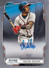 2019 Topps Bowman Sterling Isranel Wilson Prospect Rookie Auto