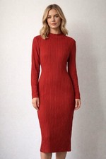 Fashion Nova Not Over You Yet Sweater Dress Red Size 2XL ✨NEW✨