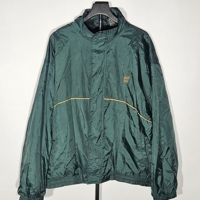 Vintage Team USA Olympic Windbreaker Jacket Mens XLT Green 90s Nylon Full Zip