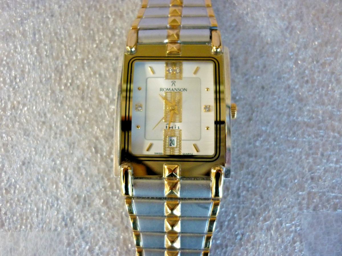 Romanson Phil Korean Defense Security Commander Swiss Quartz Watch New Battery Watch ROMANSON Phil Quartz Wrist Watch MENS SWISS MADE | eBay main image 2