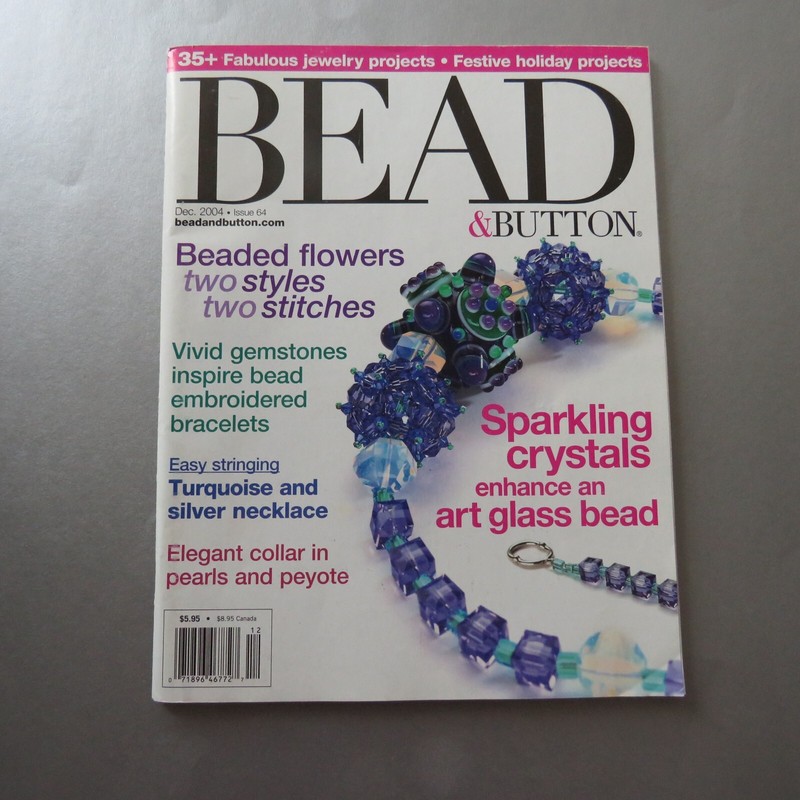 Bead and Button Magazines Creative Ideas For Art of Beads Jewelry December 2004