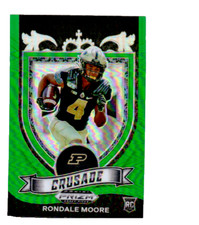2021 Panini Prizm Draft Picks Collegiate #171 Rondale Moore Green Wave