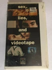 SEX LIES AND VIDEOTAPE VHS 1990 ORIGINAL RELEASE PRICE STICKER HARD CASE