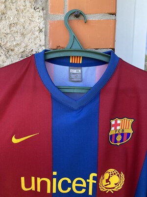 Nike Barcelona 2006 2007 Home Jersey Size XL | eBay