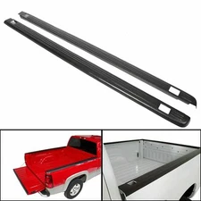 Black Bed Rail Caps Cover For 1999-2006 Chevy Silverado Sierra 6'6" Bed 72-01151