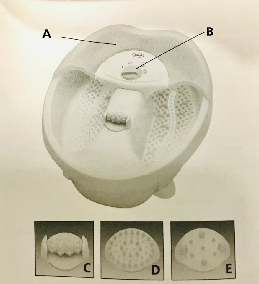VASCHETTA PEDICURE JACUZZI FOOT PEDICURE SCHOLL - Immagine 3 di 4