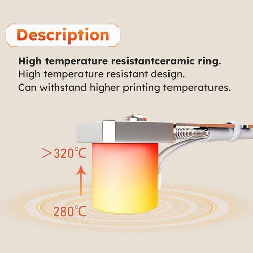 Trianglelab Hotend Kit Ceramic Heat Core Quick Heating M6 Thread U8Z3 - Picture 7 of 12