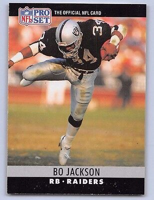 1990 Bo Jackson Pro Set Football Card 155 Los Angeles Oak Raiders Ebay