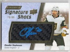 2023-24 Upper Deck Engrained Signature Shots #SSST Chandler Stephenson 75/99
