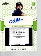 2022 Leaf Perfect Game Nat'l Show Patch Auto Green PA-AH1 Adam Hachman 5/10
