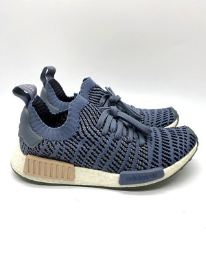 ADIDAS NMD R1 STLT RAW STEEL WOMENS SIZE 8 SHOES BLUE BLACK CQ2029