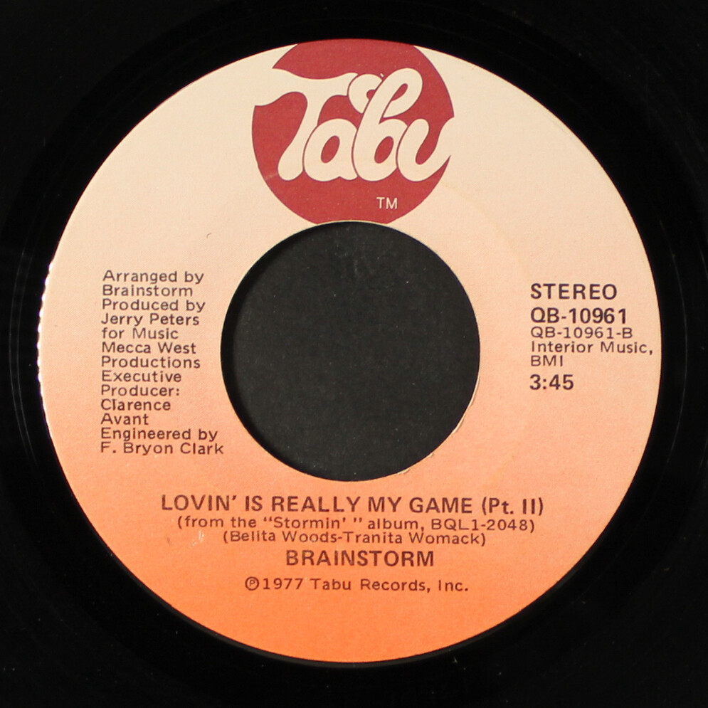 BRAINSTORM: lovin' is really my game / part 2 TABU 7" Single 45 RPM | eBay