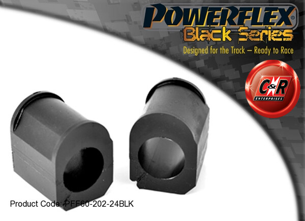 Powerflex Black Frarb IN Spazzole 24mm per Clio 2 + 172, 182 98-12
