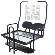 Rear Flip Seat Kit Back Seat W Grab Bar For 1982-2000 Club Car Ds Golf Cart Rear Flip Seat Kit Back Seat W Grab Bar For 1982-2000 Club Car Ds Golf Cart