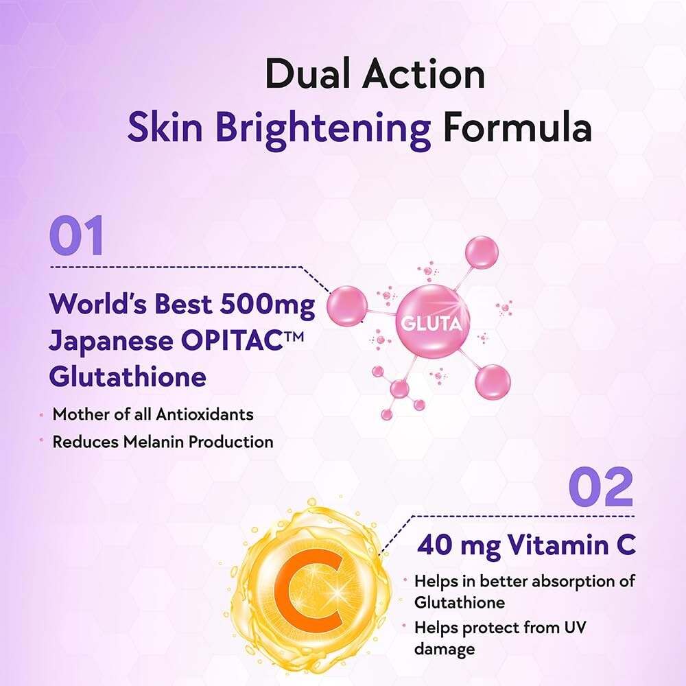 opitac glutathione absorption Chicnutrix Glow- 20 Effervescent Tablets| Japanese Glutathione & Vit. C