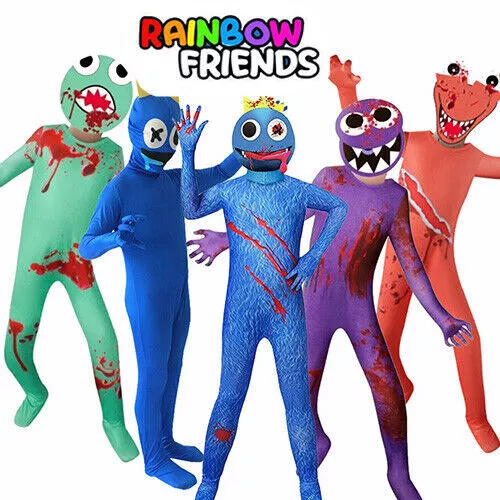 Halloween Rainbowfriends Cosplay Party Costume Roblox Purple