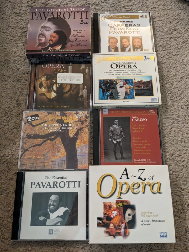 53 Opera Imports CD Lot Il Divo Pavarotti Bocelli Liszt Domingo Kraus Mahler Foto 3 de 4