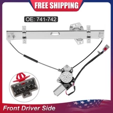 Front Left Side For 2001-2005 Honda Civic Sedan Power Window Regulator w/ Motor