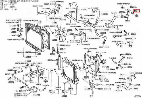 Genuine Lexus LX450 FZJ80 1FZ 4.5 Petrol Thermostat Gasket Seal - Picture 5 of 20