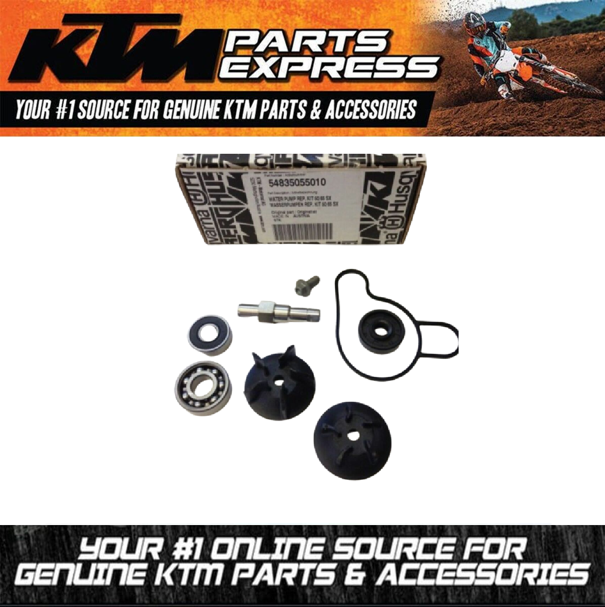 NEW KTM GASGAS HUSQVARNA WATER PUMP REPAIR KIT 50 65 SX SXS XC MC