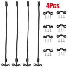 4 Set Holder Rod Tamer Straps Saver Deck Mount Connector Tie Down Boat Fishing