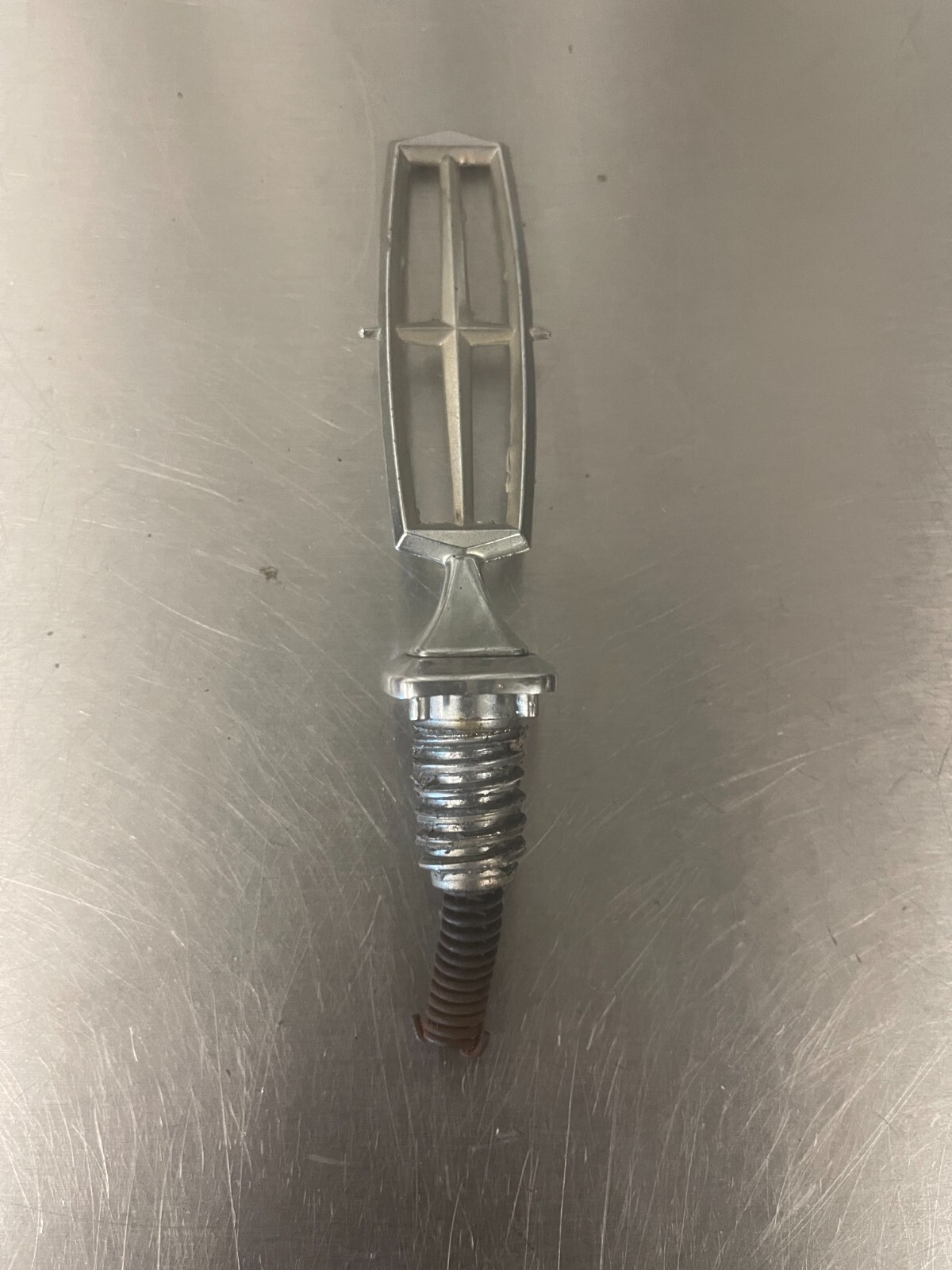 19901997 Lincoln Town Car Hood Ornament Emblem Chrome Grille Front