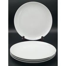 Crate & Barrel Aspen White 11.5" Coupe Chop Plate / Round Platter Indonesia 1PC