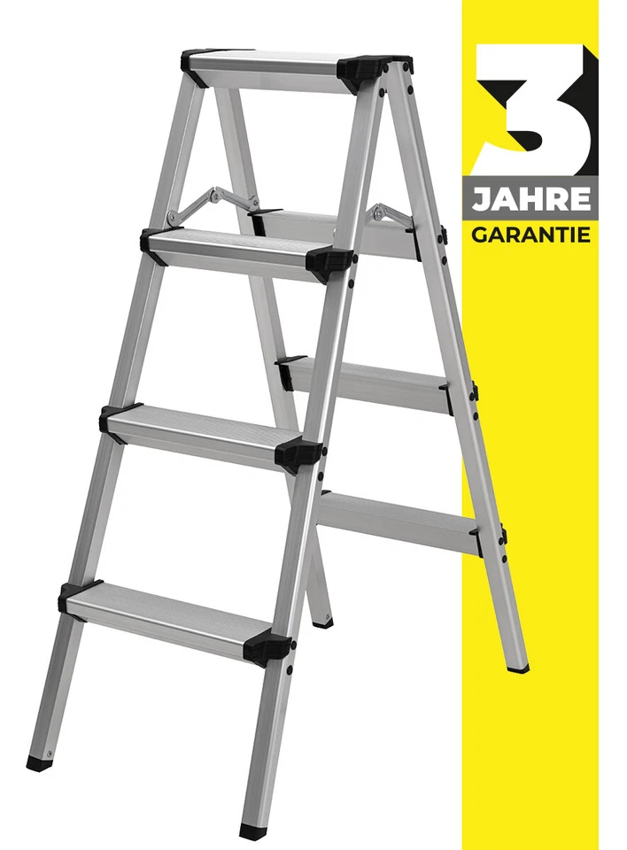 CRAFTFULL Klappleiter Stehleiter Aluleiter Haushaltsleiter Trittleiter Leiter 2 - 4 Stufen