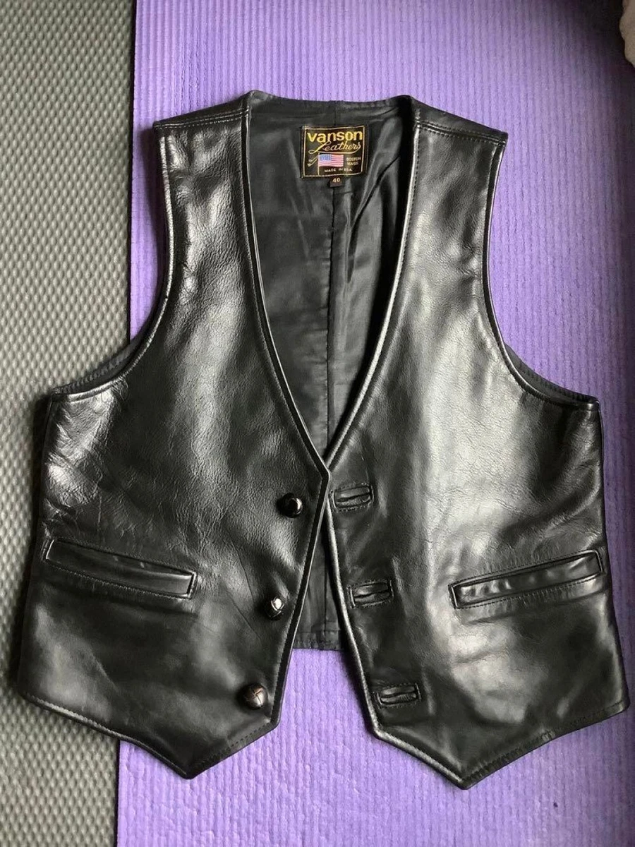 Vanson leather best sale vest