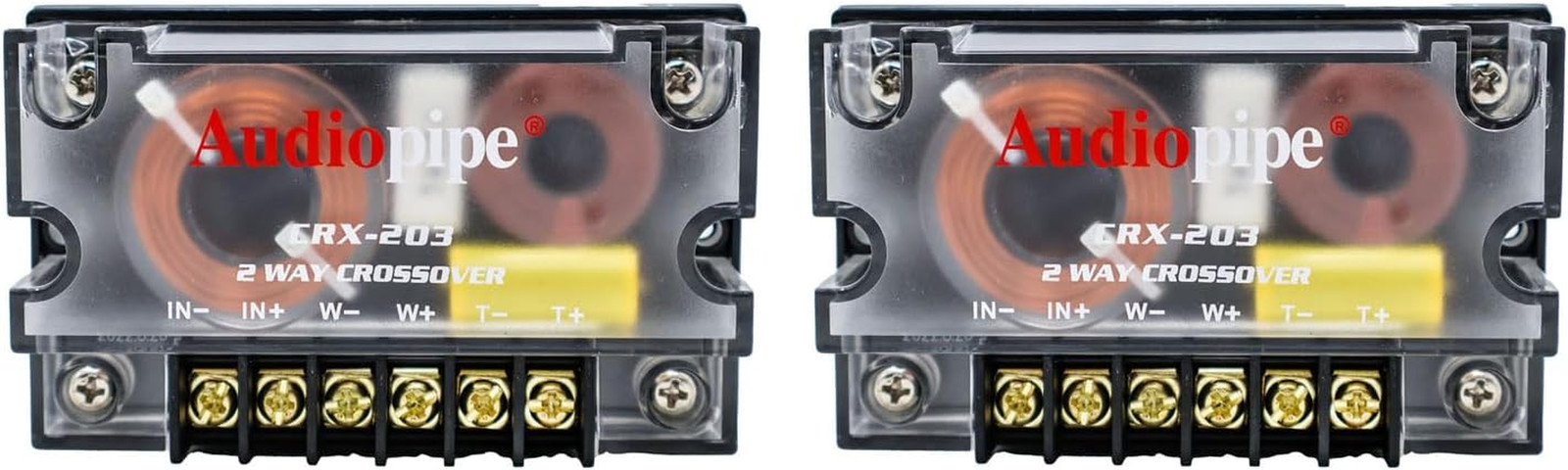 300 Watts 2 Way Crossover - (2 Pack) Passive Car Audio Speak