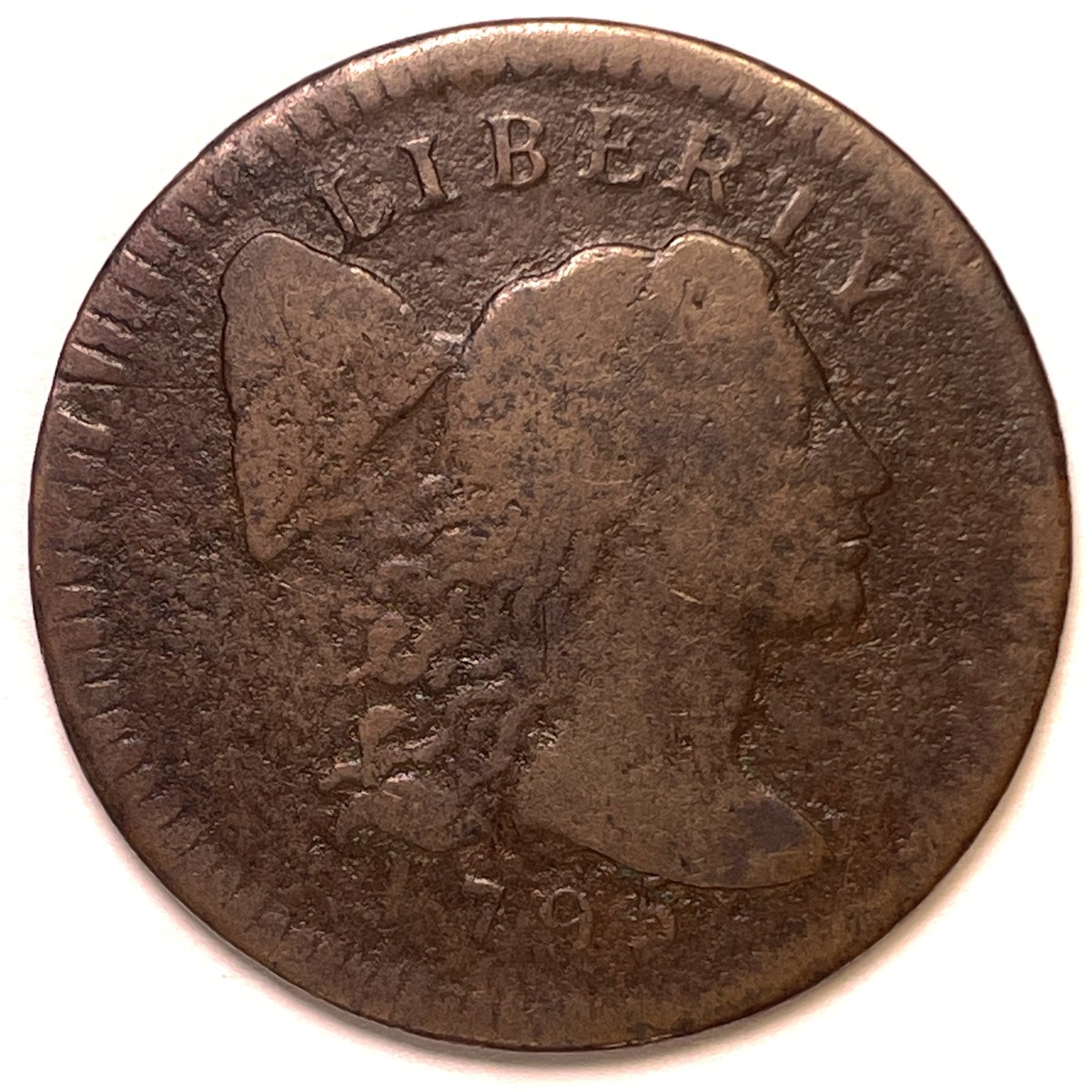 ピオヌンナル 1795 Plain Edge Liberty Cap Large Cent Very Good VG Coin #9374 | eBay