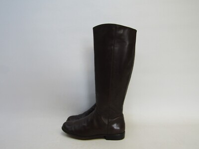 Corso Como Womens Size 5.5 M Brown Leather Zip Fashion Knee High Boots